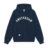 Sweater Hoodie Fleece Amsterdam Navy Blue