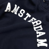 Sweater Hoodie Fleece Amsterdam Navy Blue