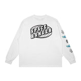 Tshirt Long Sleeves Oversized Cotton 16S Oe Buzz T03 White