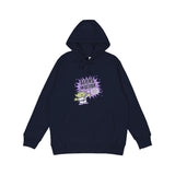 Sweater Hoodie Fleece Little Three Hood 01 Navy Blue