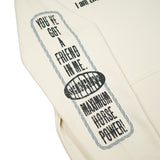 Sweater Hoodie Fleece Woody Hood 02 Broken White