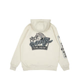 Sweater Hoodie Fleece Woody Hood 02 Broken White