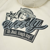 Sweater Hoodie Fleece Woody Hood 02 Broken White