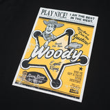 Russ x Toystory Tshirt  Short Sleeve Oversize Woody T01 Black