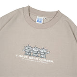 Tshirt Oversized Cotton 16S Oe Little Three T01 Brown