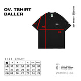Tshirt Oversized Cotton 16S Oe Baller Black