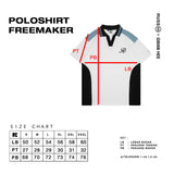 Poloshirt Rugby 0 Freemaker Broken White
