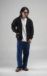 Russ Sweater Cardigan Acrylic Rajut Finest Black