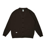 Sweater Cardigan Rajut Tweed Dark Brown