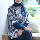 Tunic African Stripe Woman Navy Blue