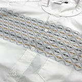 Russ Koko Motif Kemeja Tangan Pendek Alqal White