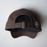 Russ Topi Pria Polo Cap Notes Coklat Tua
