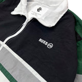 Russ Jaket Resleting Parasut Trois Putih