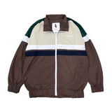 Jacket Nylon Crincle Trois Brown