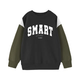 Russ Kids Sweater Crewneck Fleece Kids Smart Little Black