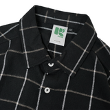 Russ Shirt Kemeja Flanel Tangan Panjang Linez Black