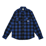 Russ Shirt Kemeja Flanel Tangan Panjang Plot Blue