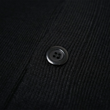 Kardigan Sweater Russ Rajut Rajut Tweed Hitam