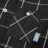 Russ Kids Shirt Flannel Long Sleeve Kids Linez Black