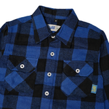 Russ Kids Shirt Flannel Long Sleeve Kids Plot Blue