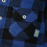 Russ Kids Shirt Flannel Long Sleeve Kids Plot Blue