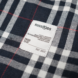 Russ Kids Shirt Flannel Long Sleeve Kids Reddot Navy Blue