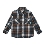 Russ Kids Shirt Flannel Long Sleeve Kids Rangers Navy Blue