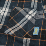 Russ Kids Shirt Flannel Long Sleeve Kids Rangers Navy Blue