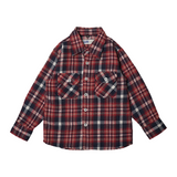 Russ Kids Shirt Flannel Long Sleeve Kids Redskull Red