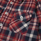 Russ Kids Shirt Flannel Long Sleeve Kids Redskull Red