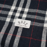 Russ Shirt Kemeja Flanel Tangan Panjang Reddot Navy Blue