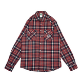 Russ Shirt Kemeja Flanel Tangan Panjang Redskull Red