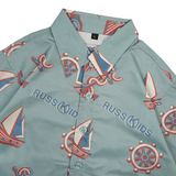 Russ Kids Anchors Shirt Short Sleeve Blue