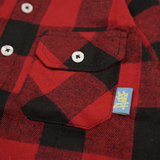 Russ Kids Shirt Flannel Long Sleeve Kids Plot Red