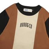 Russ Kids Tshirt Combed 30S Kids Vertical Brown