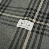 Russ Shirt Kemeja Flanel Tangan Panjang Whitelines Blue