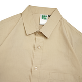 Shirt Poplin Porta Ss Brown