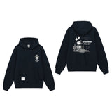 Sweater Hoodie Fleece Mickeyhoodie02 Navy Blue