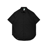 Shirt Poplin Porta Ss Black