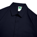 Shirt Poplin Porta Ss Navy Blue