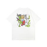 Russ Kids Tshirt Combed 30S Kids Friendship Broken White