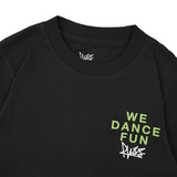 Russ Kids Tshirt Combed 30S Kids Dance Fun Black