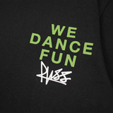 Russ Kids Tshirt Combed 30S Kids Dance Fun Black