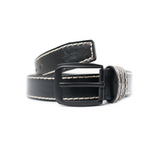 Belt Whitestitch Black