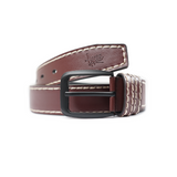 Belt Whitestitch Black