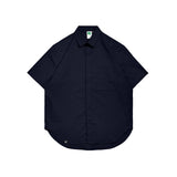 Shirt Poplin Porta Ss Navy Blue