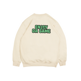 Sweater Crewneck Fleece Da Game Broken White