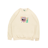 Sweater Crewneck Fleece Da Game Broken White