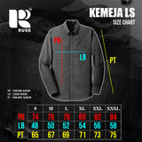 Shirt Poplin Porta Ls Navy Blue