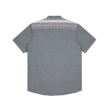 Russ Kemeja Koko Pria Tangan Pendek Bashar Dark Grey